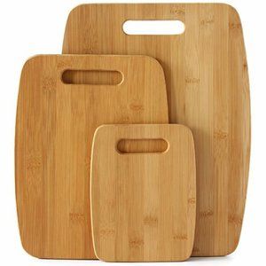 Culinary Edge 3 Piece Bamboo Cutting Board Set